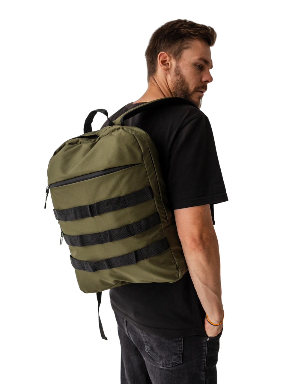 Рюкзак военный з карманом 20 л Хаки (375696873)