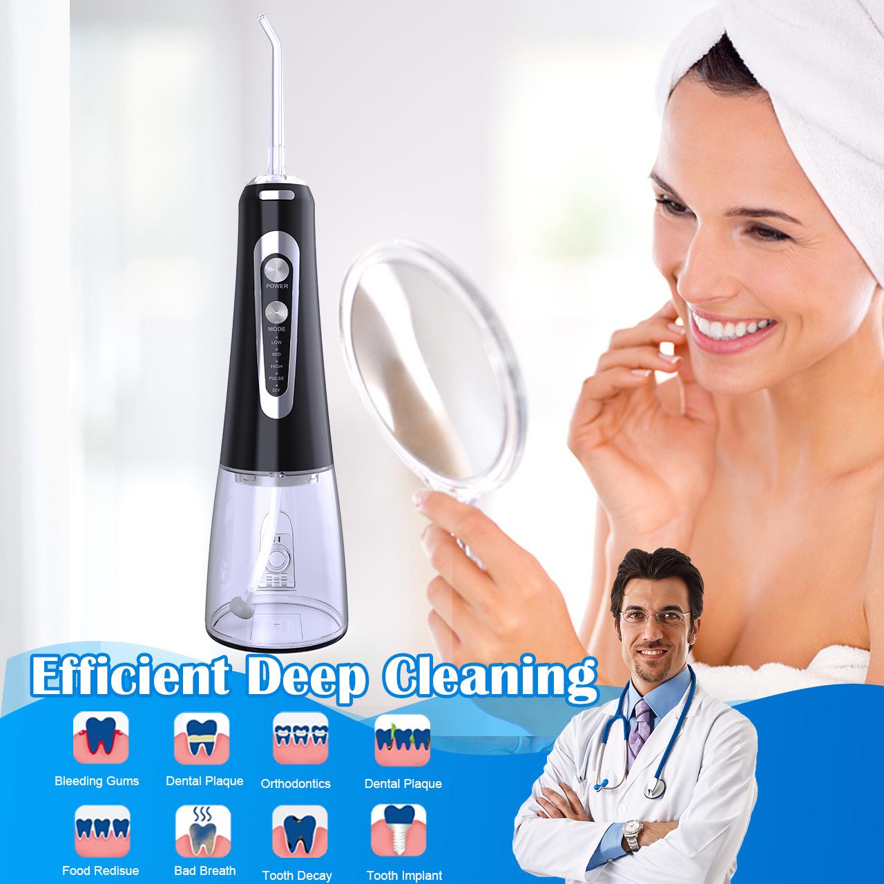 Ирригатор зубной Portable Oral Irrigator 106-2D портативный ирригатор для полости рта 6 насадок Black - фото 4 Ирригатор зубной Portable Oral Irrigator 106-2D портативный ирригатор для полости рта 6 насадок Black - фото 4