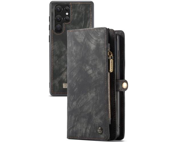 Чехол - кошелек CaseMe Retro Leather для Samsung Galaxy S24 Ultra Черный Чехол - кошелек CaseMe Retro Leather для Samsung Galaxy S24 Ultra Черный