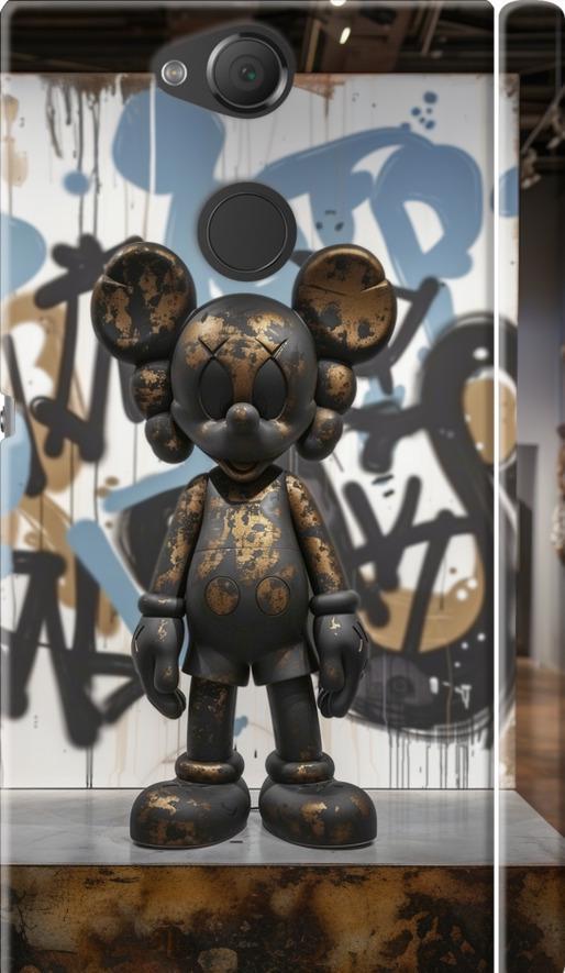 Чехол на Sony Xperia XA2 H4113 Bronze kaws v2 (6098m-1357-42517)