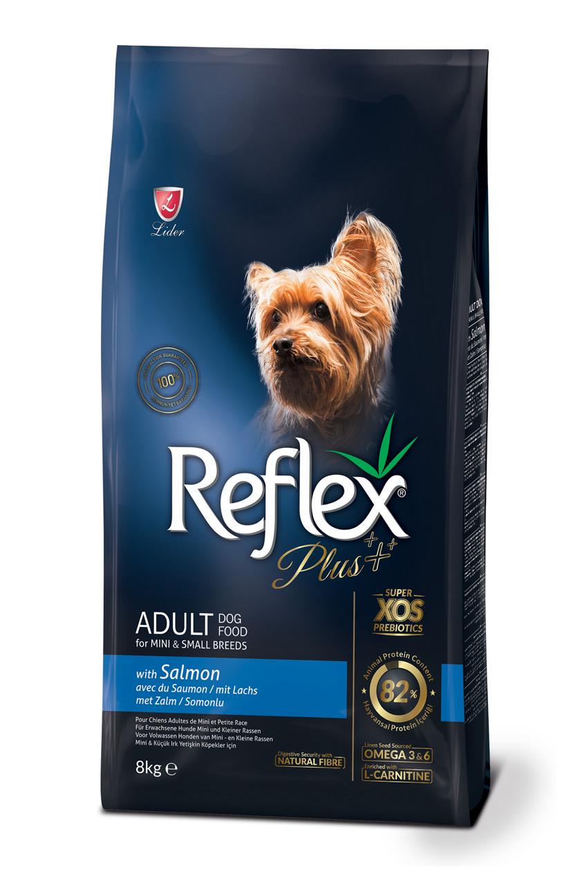 Корм сухий Reflex Plus Mini&Small Breeds Salmon з лососем для дорослих собак малих порід 8 кг (RFX-124)