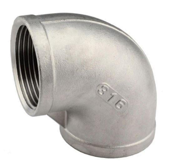 Колено угловое 90° внутренняя резьба BSP 4" х BSP 4" нержавеющая сталь AISI316 (27615349)