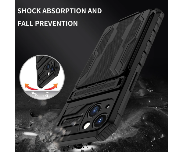 Чохол-накладка Armor Case with Card Slot для Apple iPhone 14 Pro Синій - фото 2