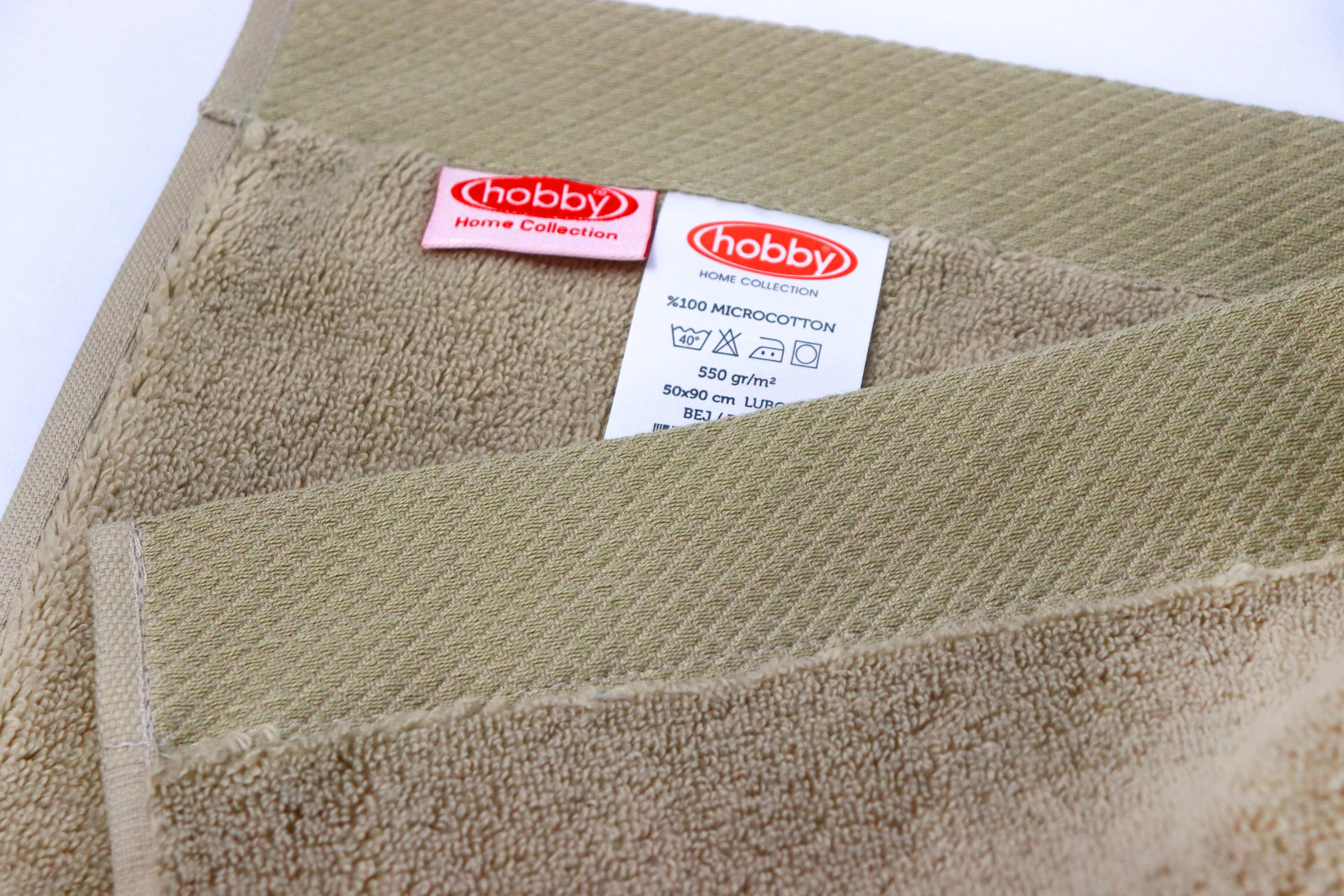 Рушник Lubow Microcotton 50х90 см 550 г/м2 Бежевий - фото 7 Рушник Lubow Microcotton 50х90 см 550 г/м2 Бежевий - фото 7