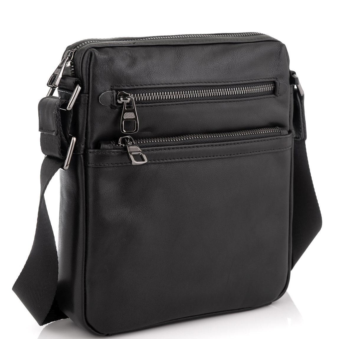 Мужская сумка через плечо Royal Bag 9830A Черный (4252)