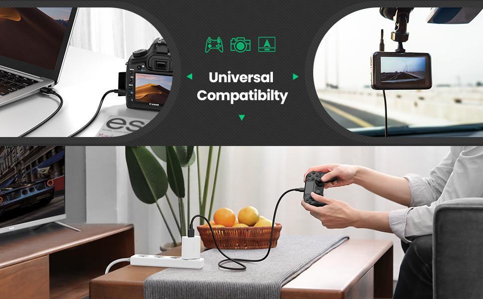 Кабель зарядний Ugreen Mini USB to USB 2,0 0,5 м Black (US132) - фото 9