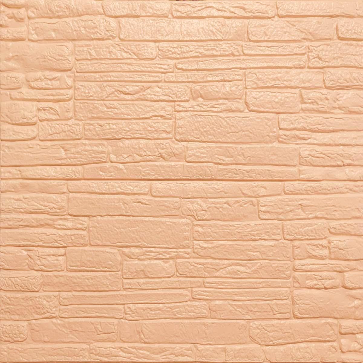 3D-панель Sticker Wall Дикий камень самоклеящаяся 600х700х8 мм Бежевый (Панель-190)