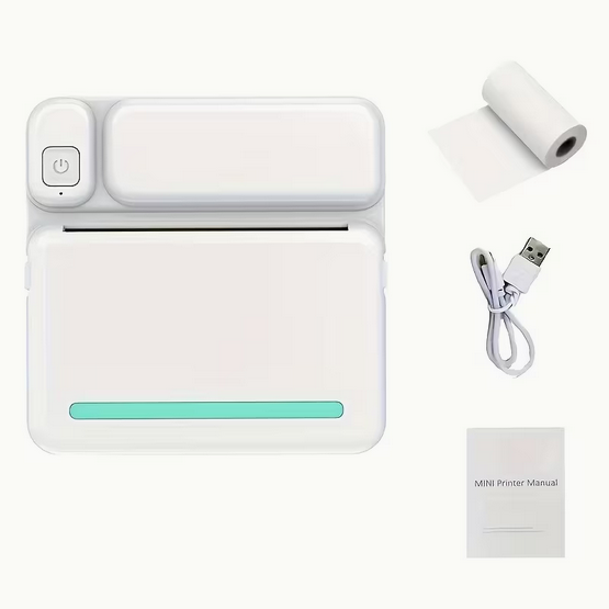 Термопринтер квадратний термопринтер Bluetooth Зелений (C19GR) - фото 2