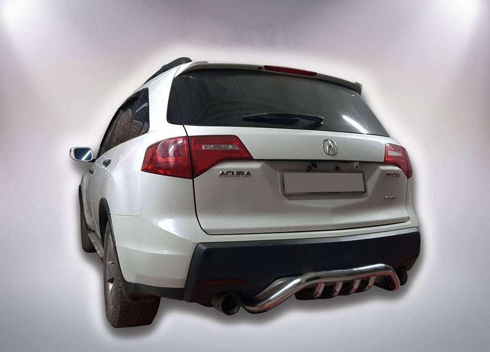 Задняя защита B1-47 CAN для Acura MDX 2007-2013 гг. нержавеющая сталь Хром