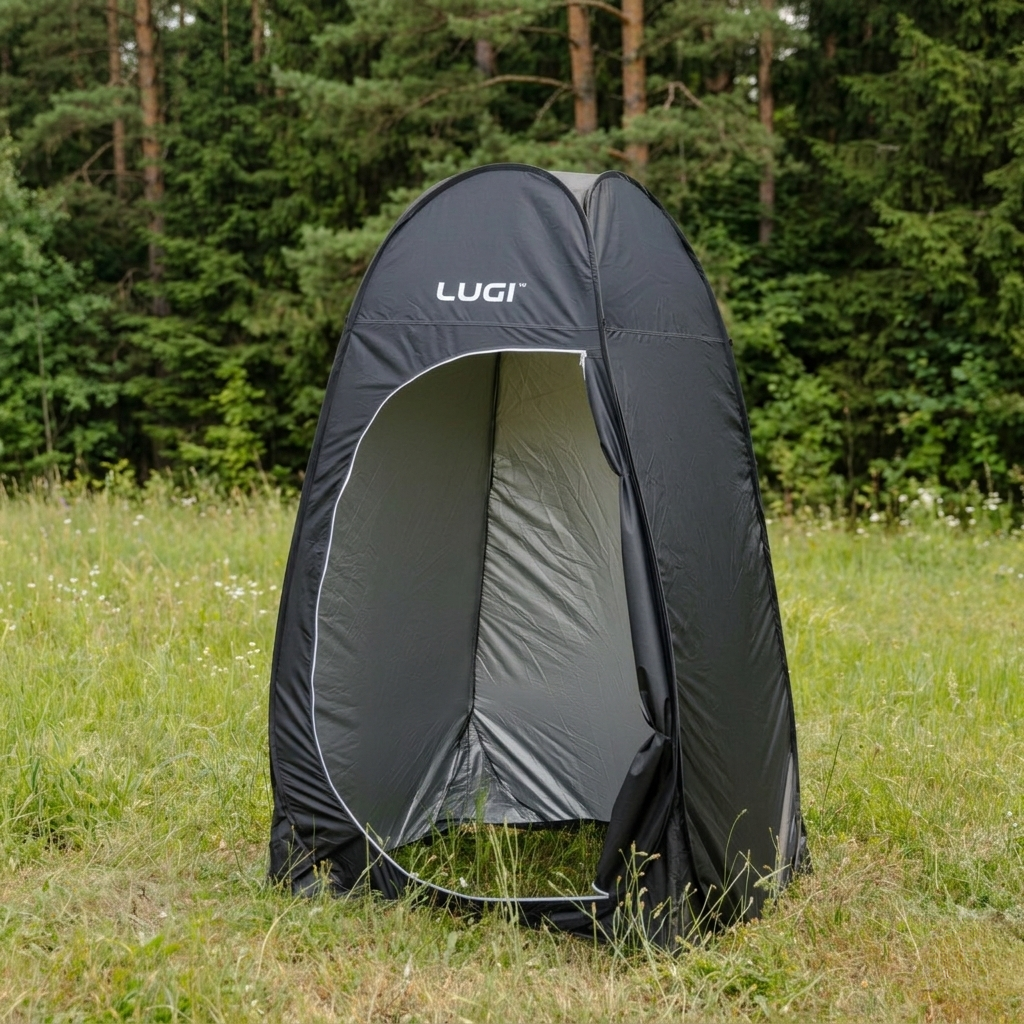 Намет для біотуалету/перевдягання та душу 120х120х190 см Чорний (LU-015DB)