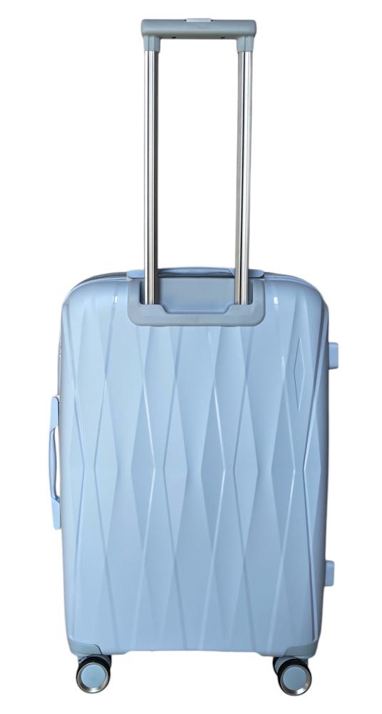 Чемодан средний Madisson Snowball 51103 полипропилен M Голубой - фото 4