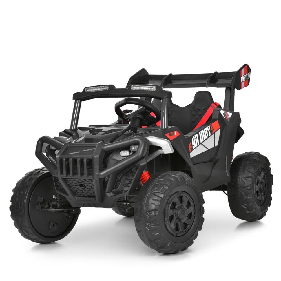 Детский электрический джип Bambi Racer 12V одноместный до 30 кг Серый (DE-169-E-943)
