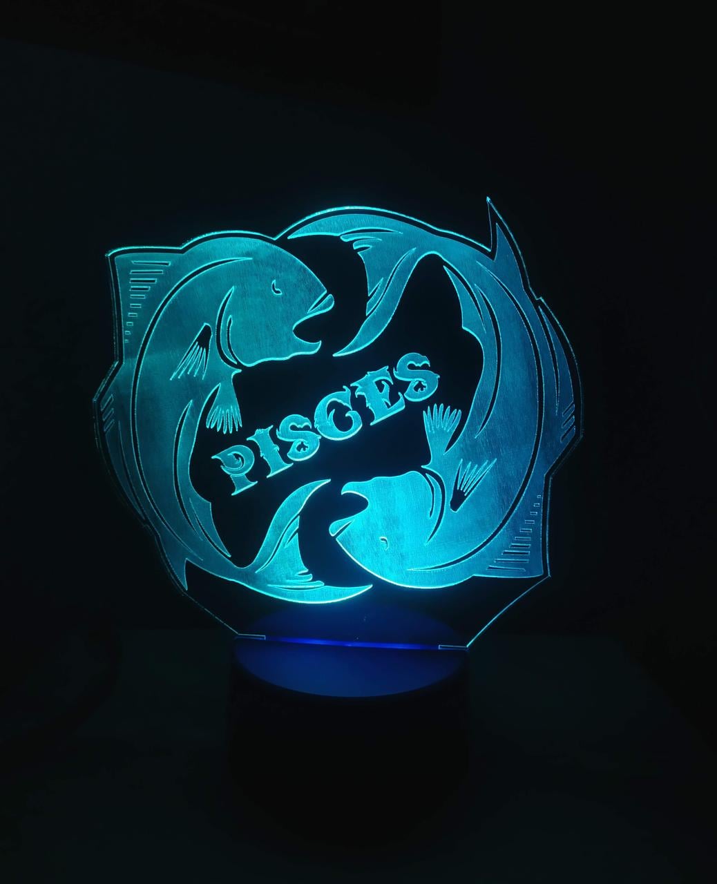 3D-ночник Рыбы Знак зодиака несколько подсветок/на bluetooth (1811649104)