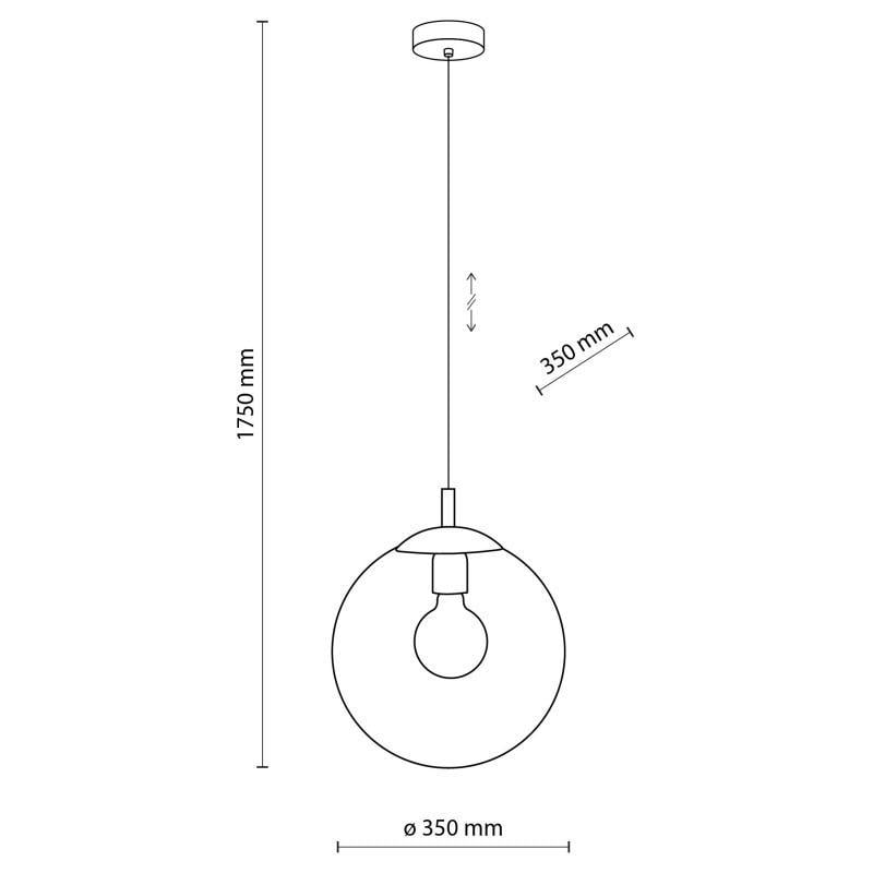 Подвесной светильник TK Lighting 5380 Esme Graphite 1 350 Graphite (24575451) - фото 2 Подвесной светильник TK Lighting 5380 Esme Graphite 1 350 Graphite (24575451) - фото 2