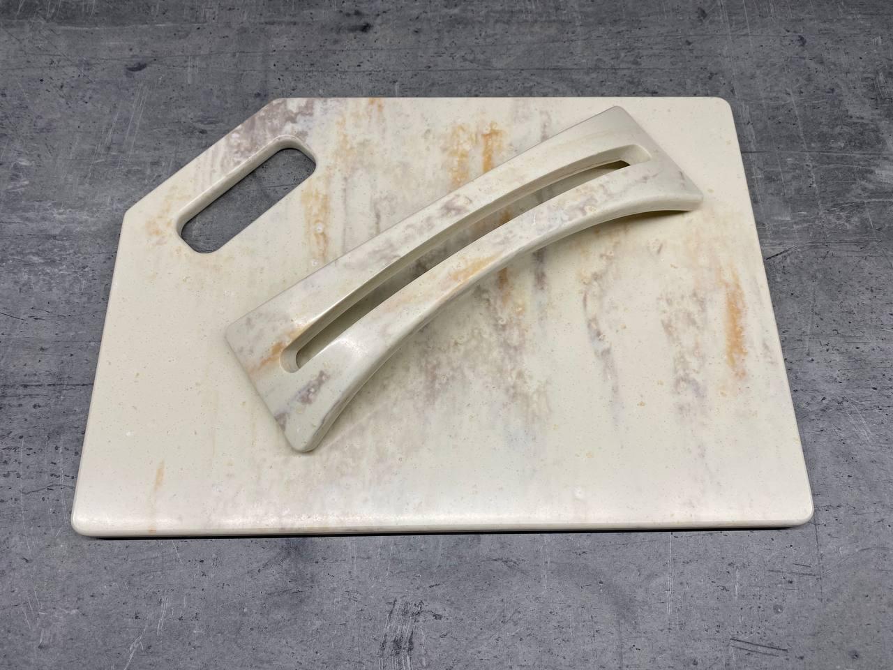 Доска кухонная Pietra Panna на подставке из искусственного акрилового камня 350x250 мм (203) - фото 3 Доска кухонная Pietra Panna на подставке из искусственного акрилового камня 350x250 мм (203) - фото 3