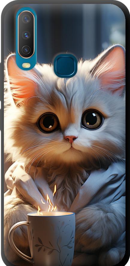 Чехол на Vivo Y17 White cat (5646b-1447-42517)