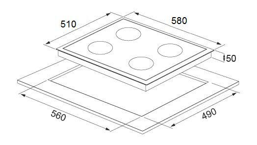 Комбінована панель Fabiano FHG-E 22-44 V - фото 11 Комбінована панель Fabiano FHG-E 22-44 V - фото 11