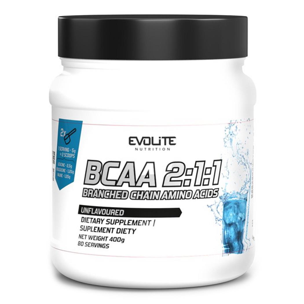 Аминокислоты Evolite Nutrition BCAA 2:1:1 400 г Без вкуса (22165-01)