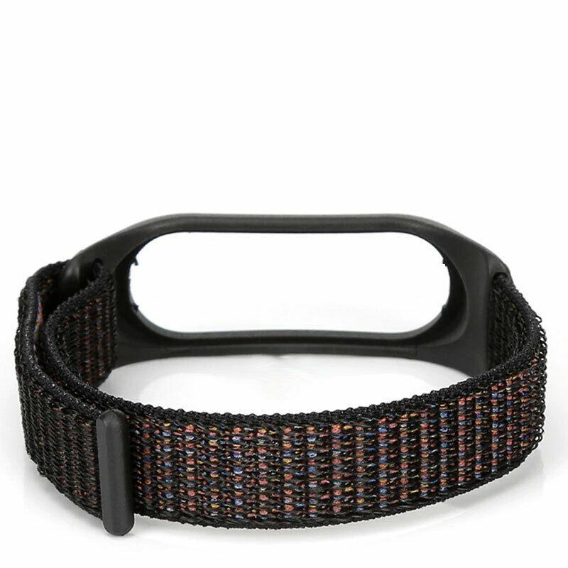 Ремінець Nylon Style BeCover для Xiaomi Mi Smart Band 7 Black (707655)