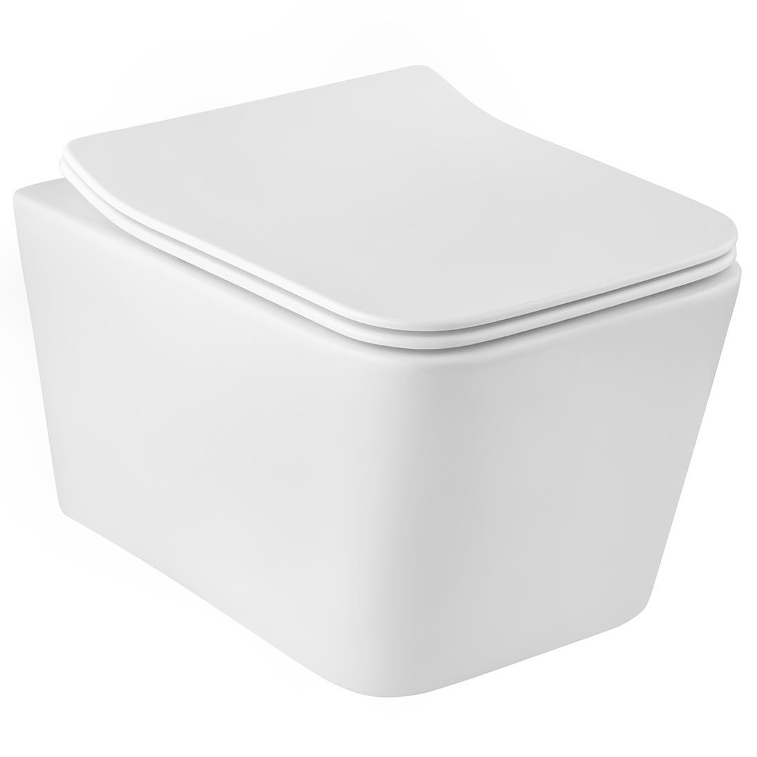 Унітаз підвісний Kroner Eifel CV032968 безобідковий із сидінням з мікроліфтом (236564)