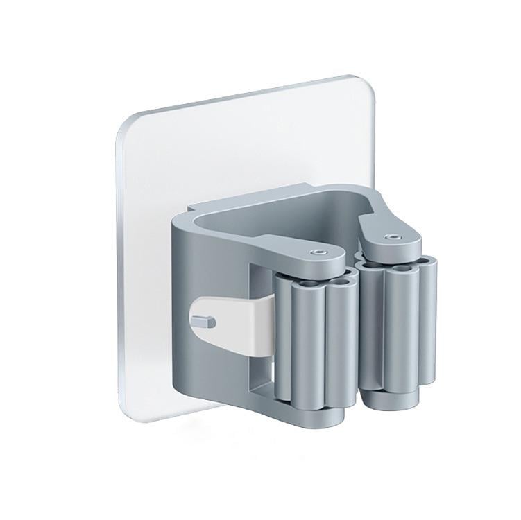 Органайзер для швабры и щетки с самоклеящимся основанием без сверления Серый (R9420)