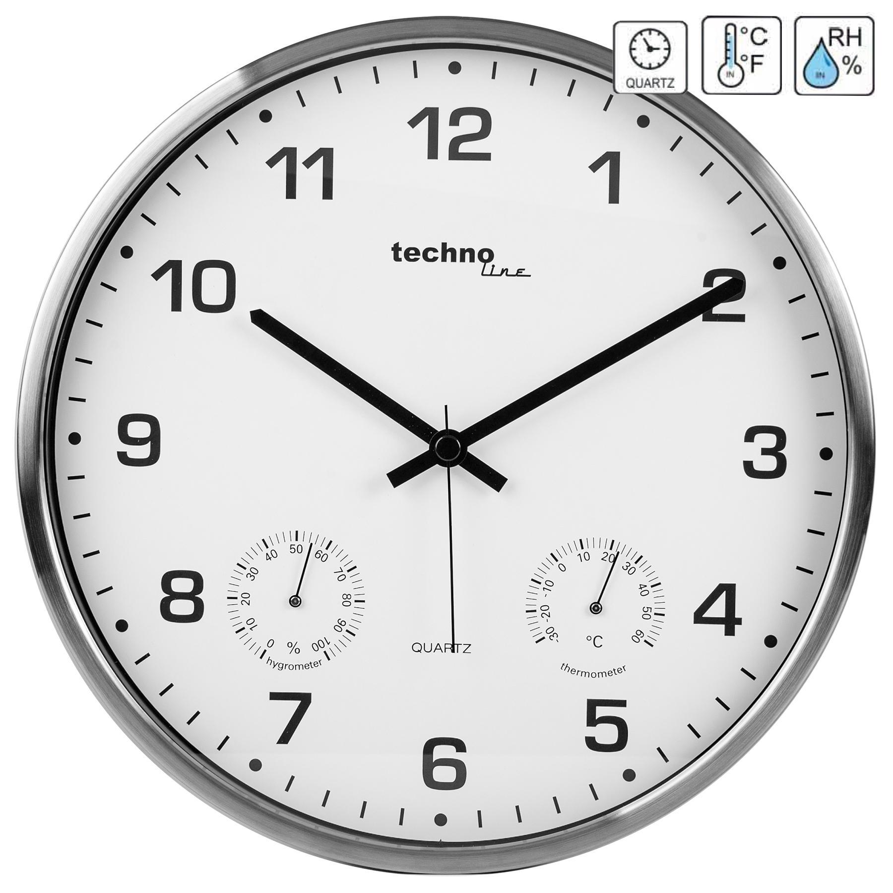Часы настенные Technoline WT7980 White/Silver (WT7980) - фото 2