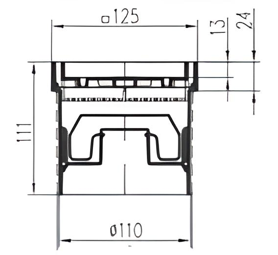 Трап душовий MCH C394X з кришкою під плитку з нержавіючою рамкою/сухим сифоном/вертикальним підключенням DN110 мм (13933771) - фото 2 Трап душовий MCH C394X з кришкою під плитку з нержавіючою рамкою/сухим сифоном/вертикальним підключенням DN110 мм (13933771) - фото 2