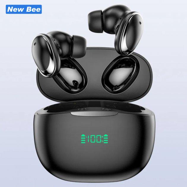 Навушники Bluetooth New Bee CT02 Black (11337994) - фото 6