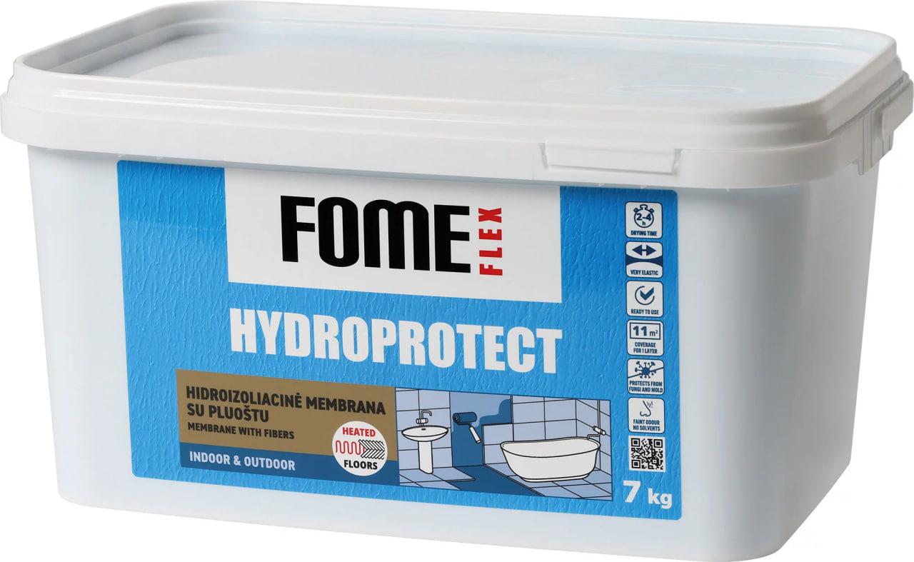 Гидроизоляция мембрана с волокнами для ванн Fome Flex HYDROPROTECT 7 кг Голубой (01-4-2-084)
