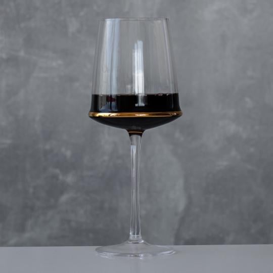 Набор бокалов Elisey Золотая элегантность 500 мл 6 шт. Прозрачный (9118-009)