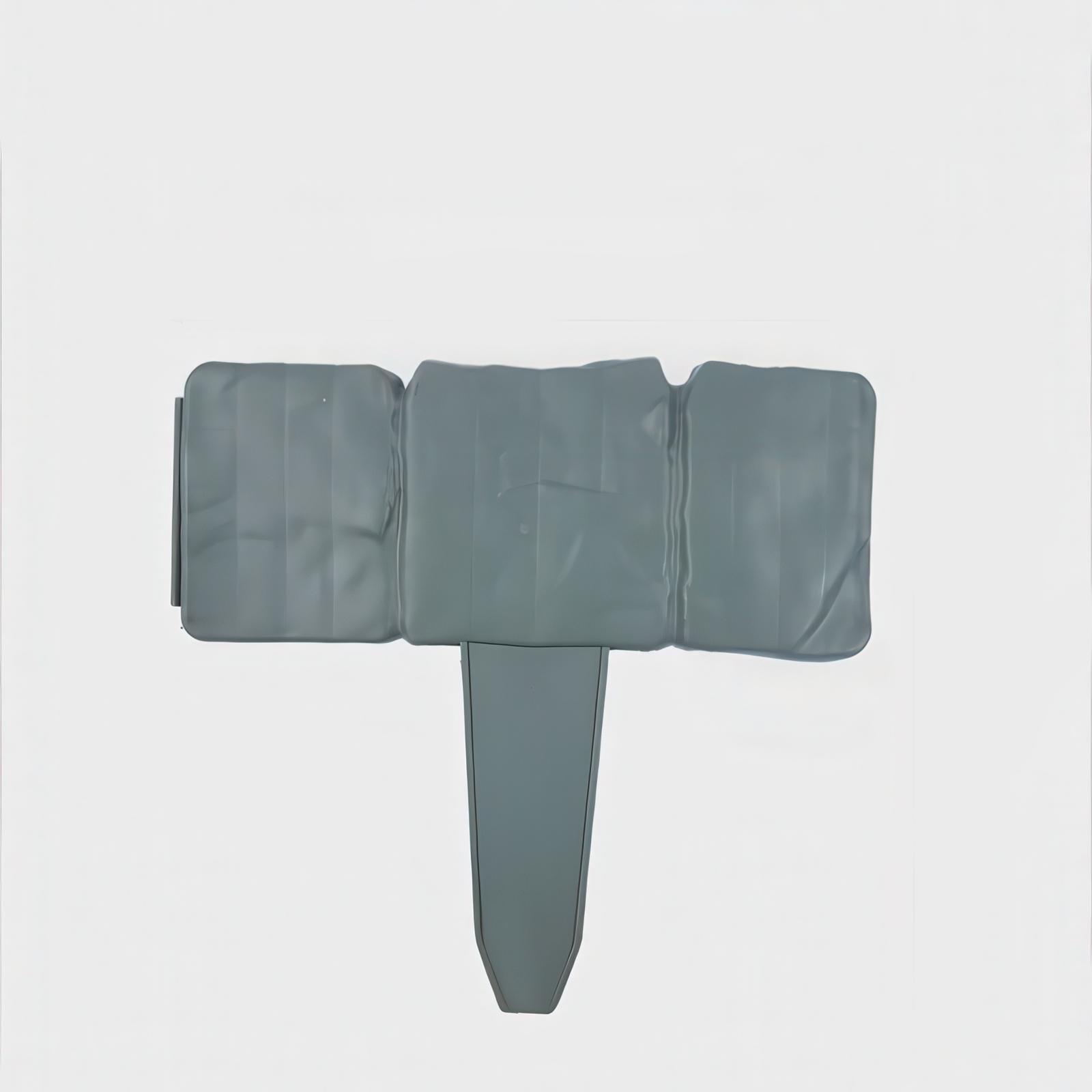 Садовый заборчик с имитацией камня 10 секций 2,5 м полипропилен Серый Садовый заборчик с имитацией камня 10 секций 2,5 м полипропилен Серый