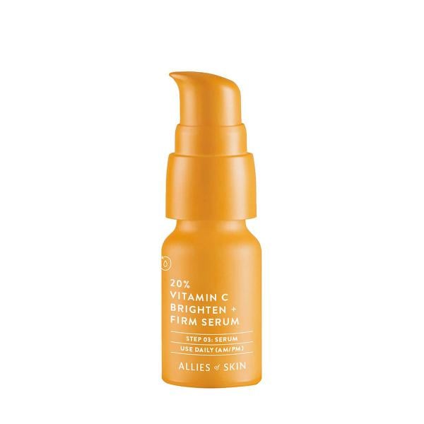 Сыворотка с витамином C для лица 20% мини версия Allies Of Skin Vitamin C brighten + firm serum 8 мл