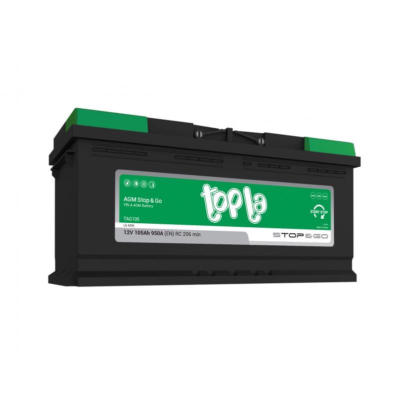 Аккумулятор Topla AGM Euro 114105 105 Ah 12V Аккумулятор Topla AGM Euro 114105 105 Ah 12V