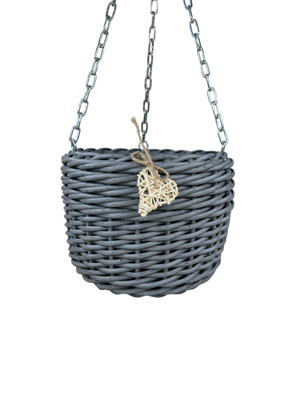Кашпо подвесное из искусственного ротанга ручной работы 5 л Темно-серый (327404) - фото 1 Кашпо подвесное из искусственного ротанга ручной работы 5 л Темно-серый (327404) - фото 1