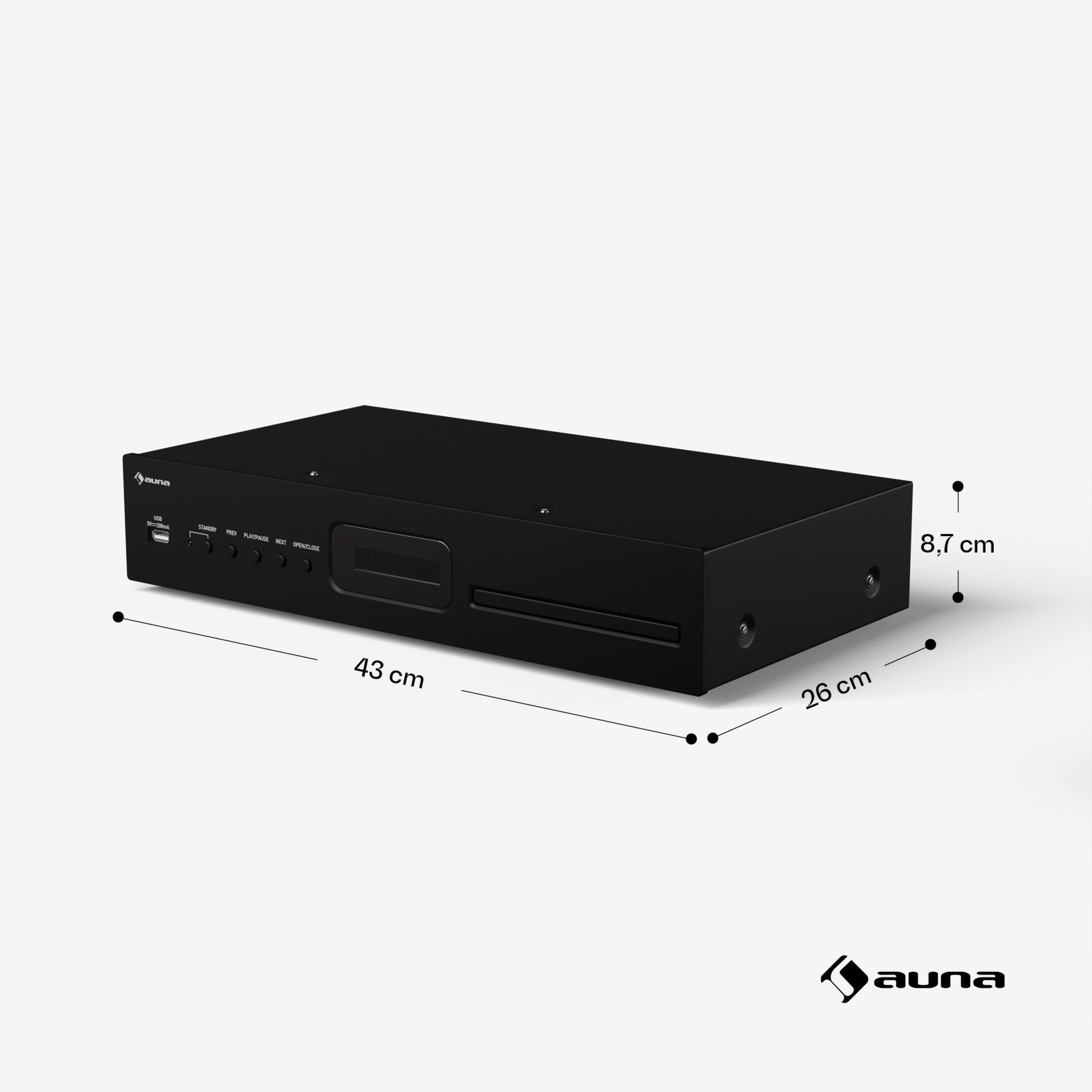 Програвач-CD Auna Art 22 з дистанційним керуванням (10045435) - фото 8 Програвач-CD Auna Art 22 з дистанційним керуванням (10045435) - фото 8