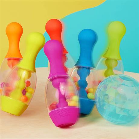 Дитячий боулінг Battat з підставкою Блакитний (BX4511Z) - фото 4 Дитячий боулінг Battat з підставкою Блакитний (BX4511Z) - фото 4