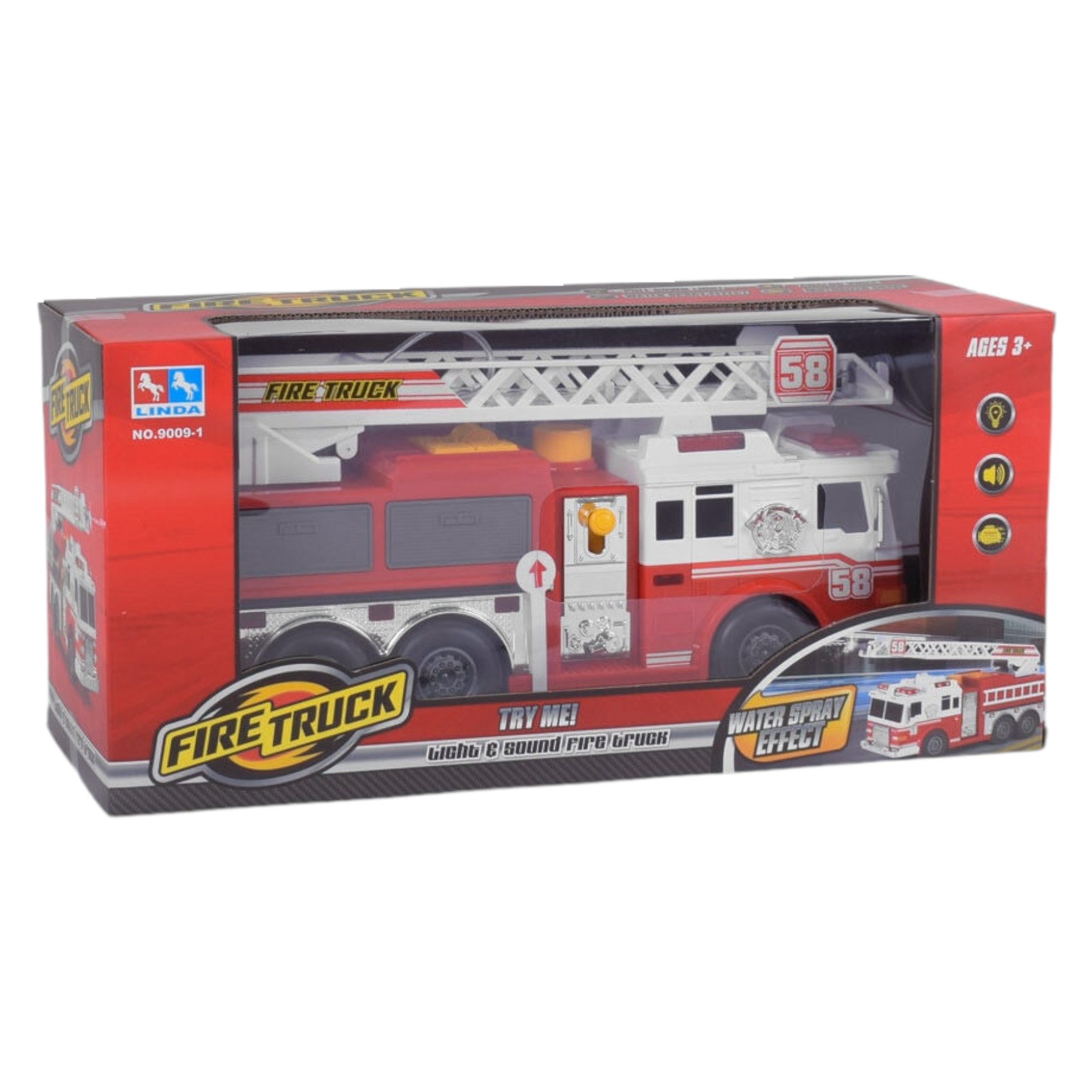 Іграшка спецтехніка 9009-1 Пожежна машина в коробці (113290) - фото 3 Іграшка спецтехніка 9009-1 Пожежна машина в коробці (113290) - фото 3
