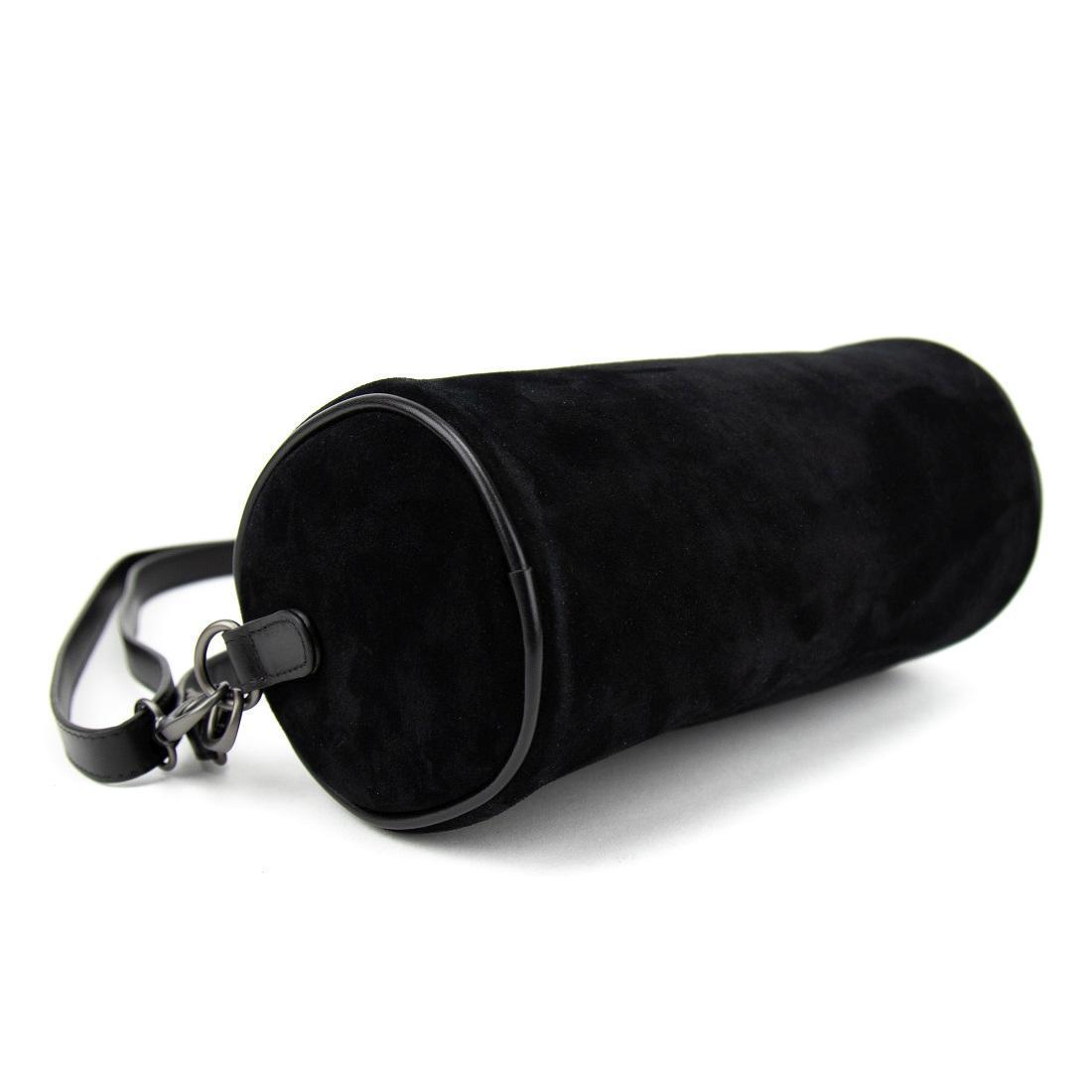 Сумка-кроссбоді жіноча замшева у формі бочонка Tavinchi CH-0777A-Y Чорний (2656558885) - фото 5