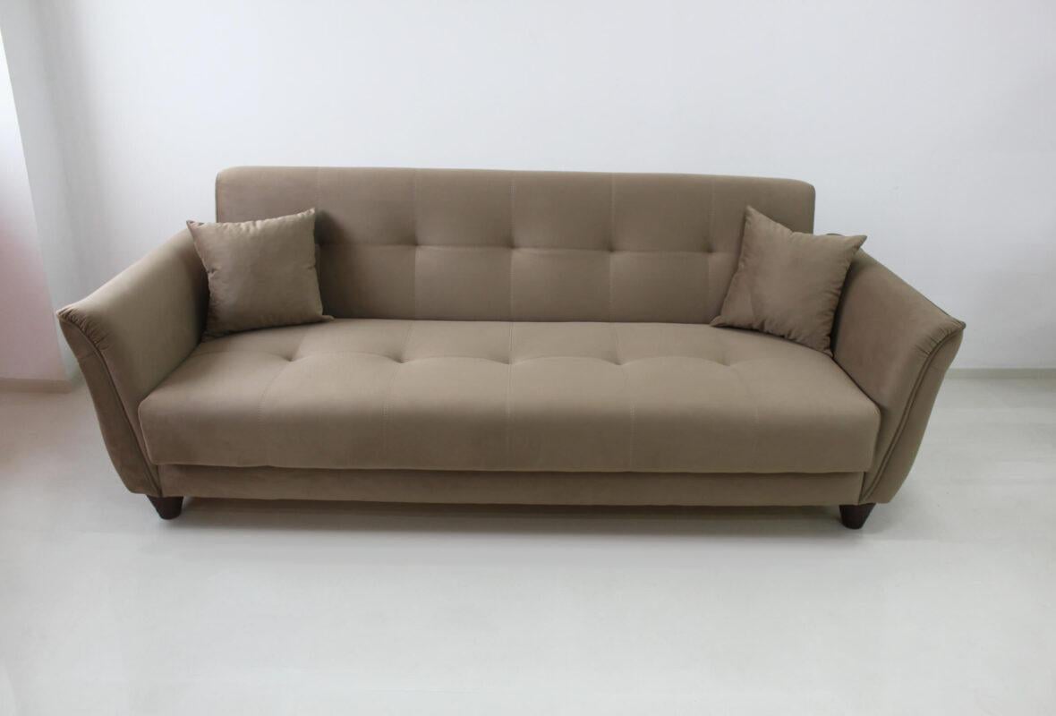 Диван раскладной ортопедический Романтик Шик Галичина дерево/текстиль Бежевый