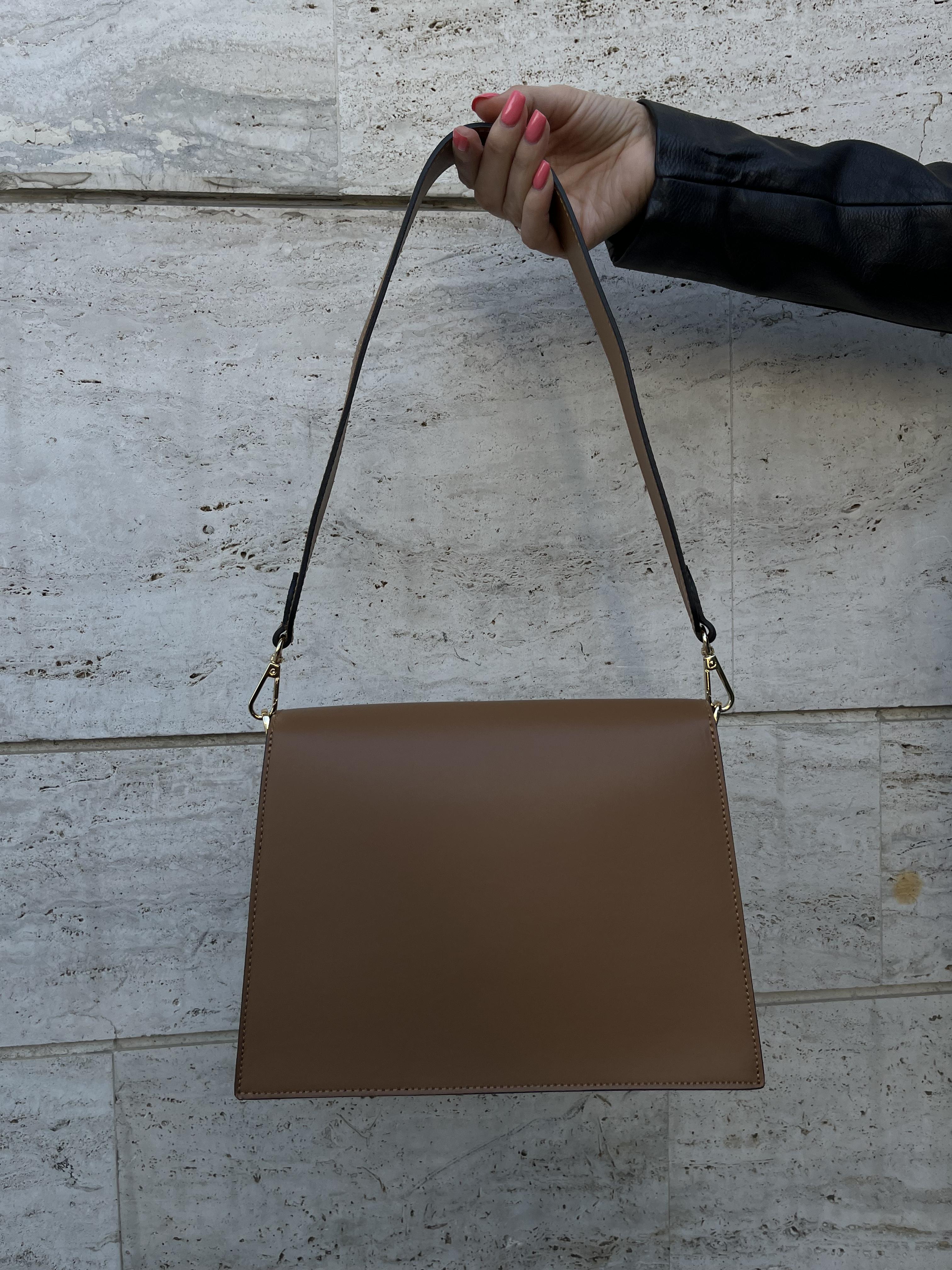 Сумка женская из натуральной кожи Коричневый (IT-1004-2) - фото 2 Сумка женская из натуральной кожи Коричневый (IT-1004-2) - фото 2