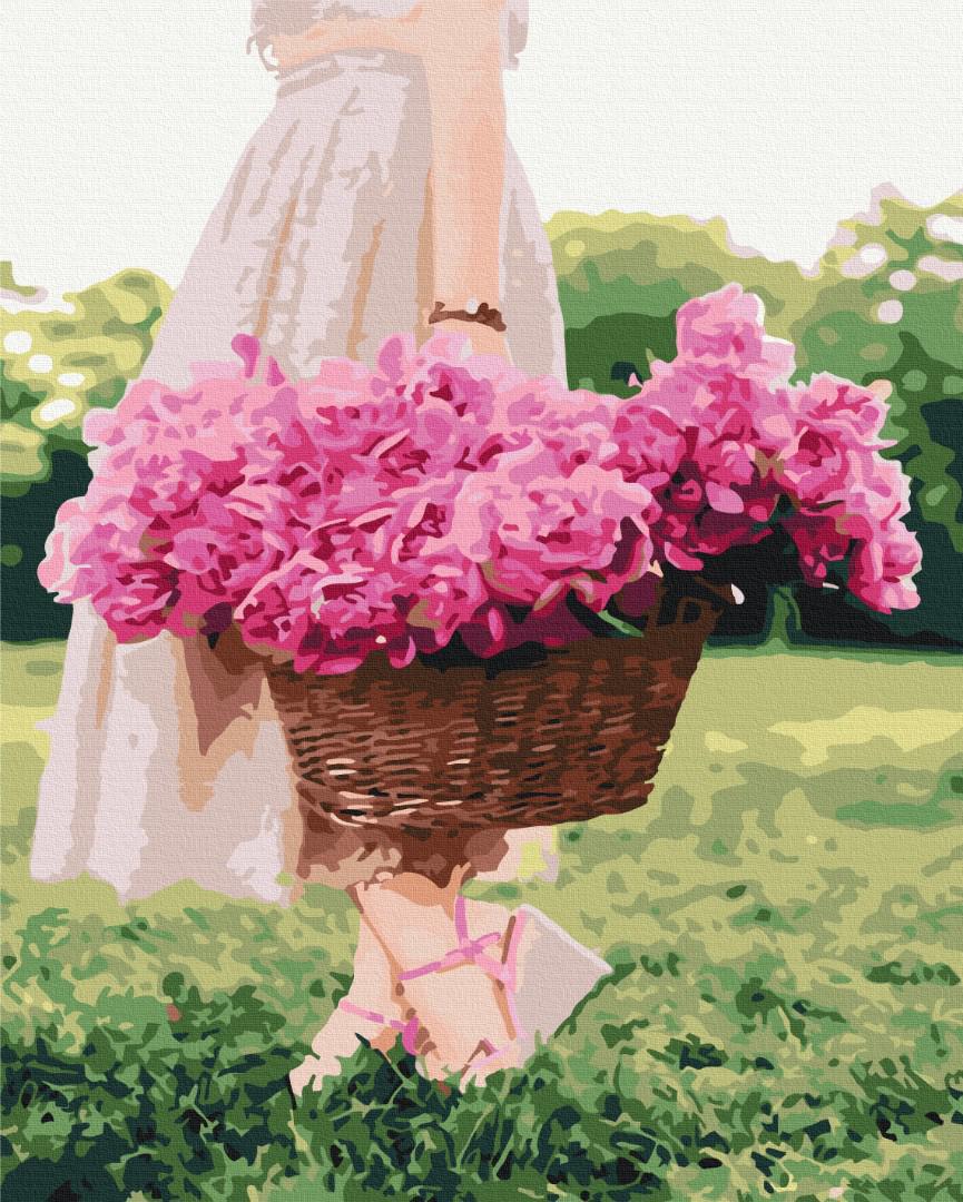 Картина за номерами Brushme Весна у кошику 40х50 см (BS34188)