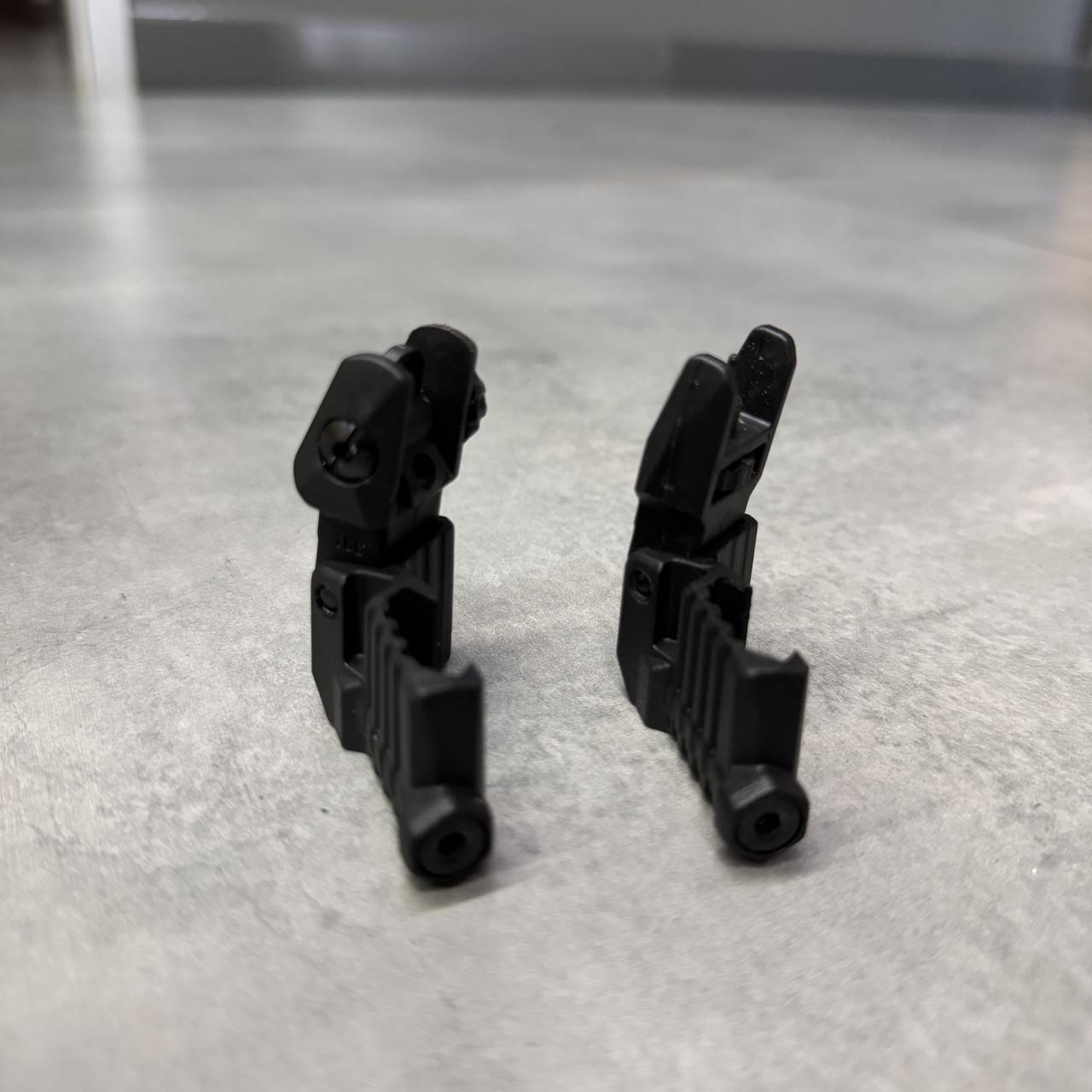 Мушка и целик DLG Tactical DLG-184 45° низкие складные на планку Picatinny (245540) - фото 3 Мушка и целик DLG Tactical DLG-184 45° низкие складные на планку Picatinny (245540) - фото 3