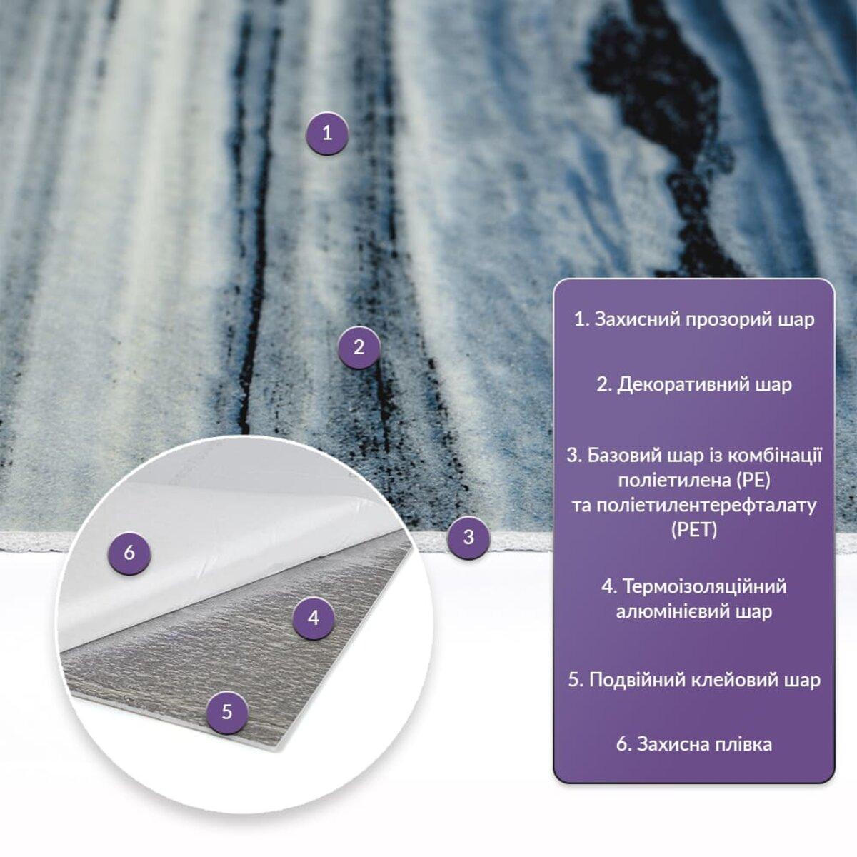 Плитка стінова самоклеюча у рулоні 600х3000х2 мм (SW-00002427) - фото 2 Плитка стінова самоклеюча у рулоні 600х3000х2 мм (SW-00002427) - фото 2