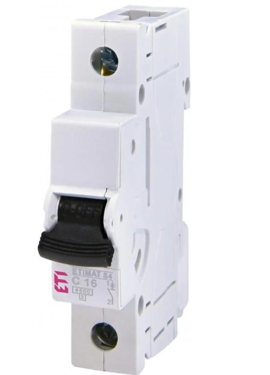 Выключатель автоматический ETI MAT S4 1p C 16A 4.5 kA (24460398)