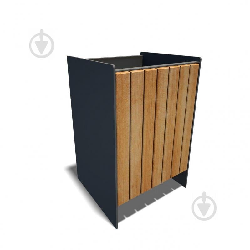 Урна GoodsMetall из металла и дерева 700х470х430 GM1