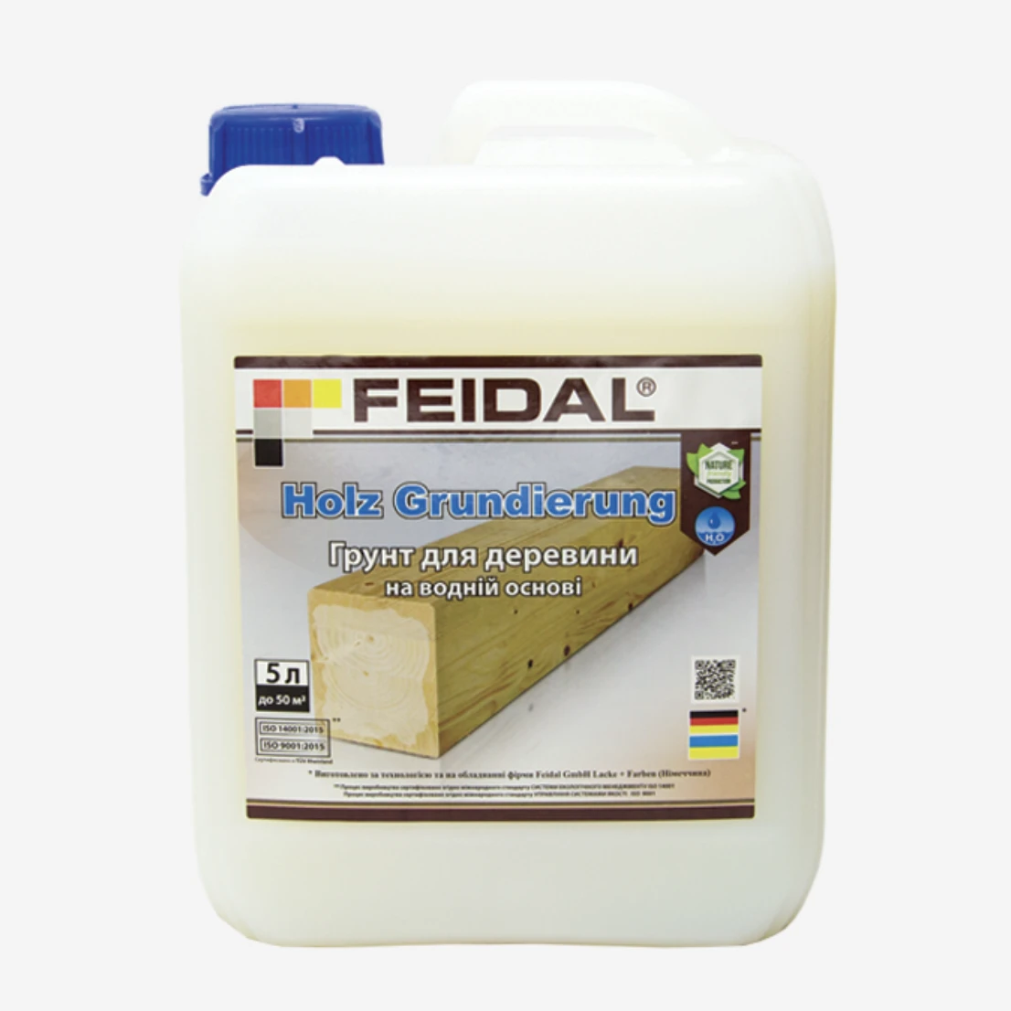 Грунт акриловая для древесины Feidal Holz Grundierung 5 л (2028273568)
