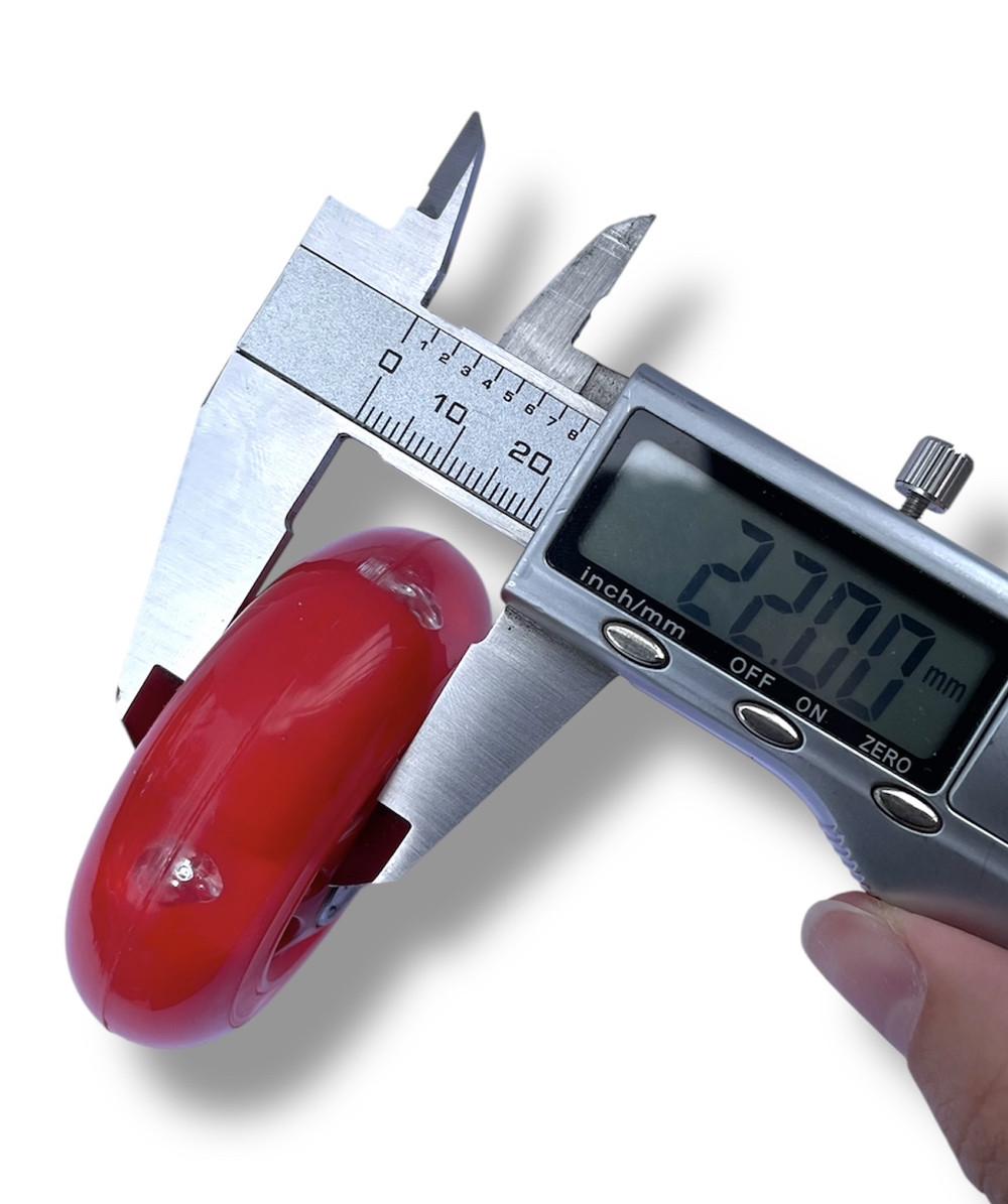 Колесо для самоката/роликів підшипники ABES-7 зі світлом 64 мм Червоний - фото 3