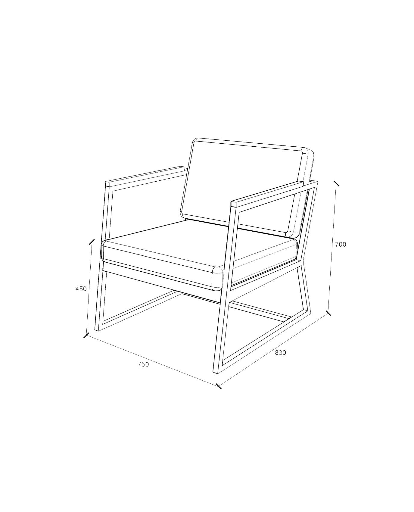 Мягкое кресло Lofty CHILL из металла Серый - фото 4 Мягкое кресло Lofty CHILL из металла Серый - фото 4