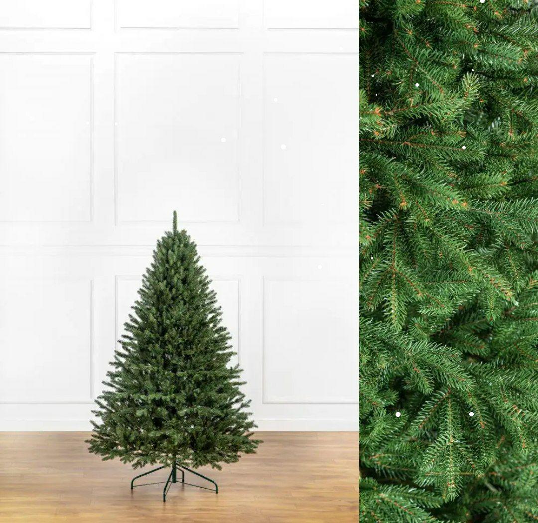 Штучна ялинка лита Альпійська з металевою підставкою 1,80 м Зелений (NYT15137)