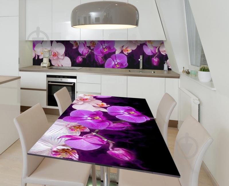 Наклейка 3Д виниловая на стол Zatarga «Капли отчаяния» 600х1200 мм для домов, квартир, столов, кофейн, кафе